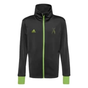 adidas FTB Inspired X Track Top Kids - Black / Semi Solar Green