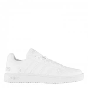 adidas Hoops 2.0 Classic Mens Basketball Shoes - TripleWhite