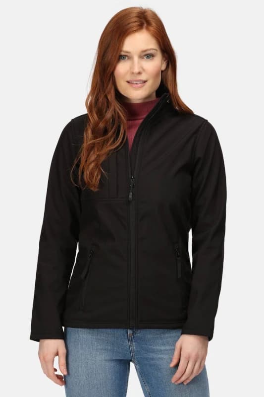 Regatta Womens 'Octagon' Waterproof Softshell Jacket in Jet Black Size: 16 Jet Black Female 16