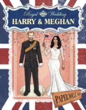 royal wedding harry and meghan paper dolls