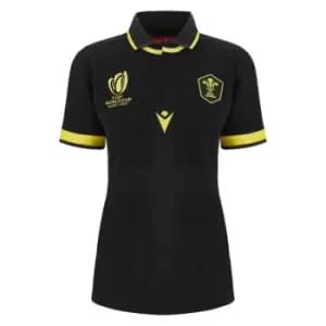 Macron Wales Away Shirt 2023 2024 Womens - Black