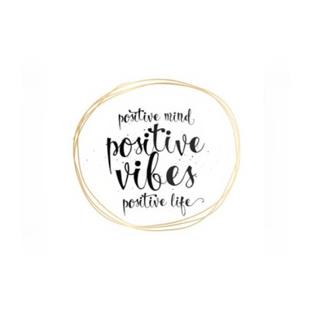 Warren Reed Designer Positive Mind Vibes Life Glass Chopping Board