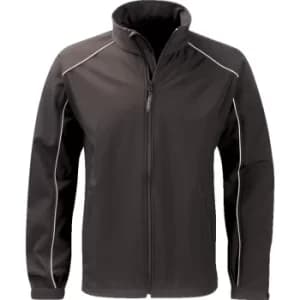 SSJM260 Mens 2XL Black Soft Shell Jacket