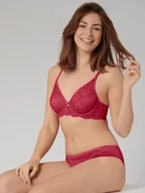 Triumph Amourette Underwired Charm Bra, Raspberry, Size 32B, Women