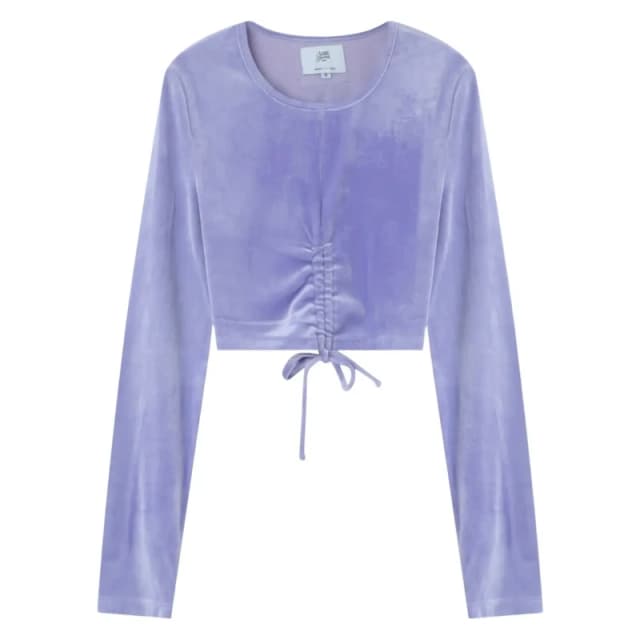 Sixth June Womens crop top T-Shirt Sixth June Cordon Details Violet Female S