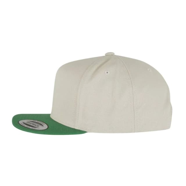 Flexfit Mens Yupoong 5 Panel Snapback Baseball Cap in Medium Beige Medium Beige Male One Size