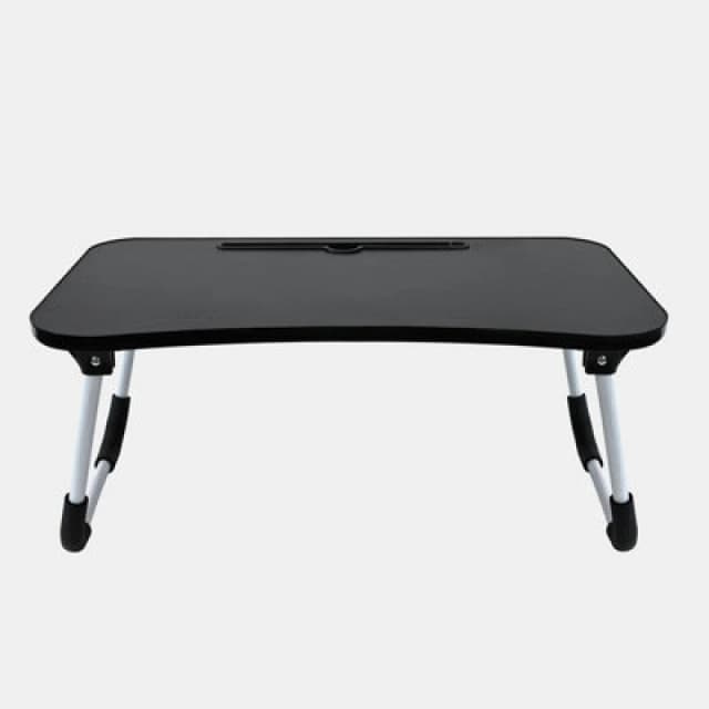 OHS OHS Foldable Wooden Lap Tray TV Dinner Bed Laptop Work Desk Stand Portable in Black One Size Unisex 5027434215119