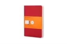 Moleskine Ruled Cahier L - Red Cover (3 Set)