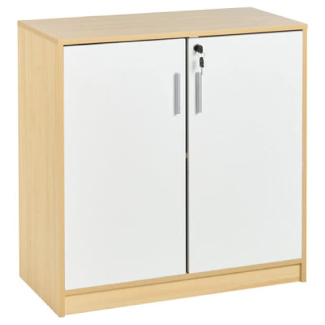 Beliani Storage Unit ZEHNA Light Brown/ White, Brown 612921