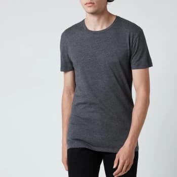 Polo Ralph Lauren Mens Cotton 3 Pack Crewneck T-Shirts - Navy/Charcoal Heather/White - L