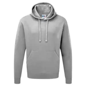 Russell Mens Authentic Hooded Sweatshirt / Hoodie (3XL) (Light Oxford)