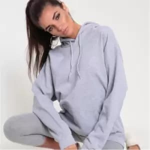 I Saw It First Ultimate Marl Grey Basic Oversized Hoodie - Grey
