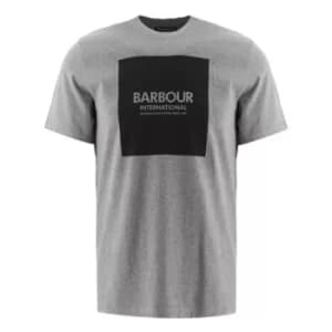 Barbour International Anthracite Marl Block T-Shirt
