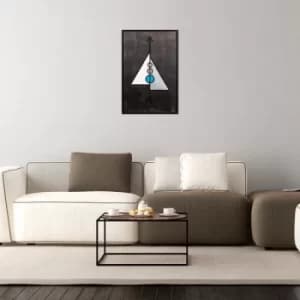Pyramid 3 Multicolor Decorative Wooden Wall Accessory