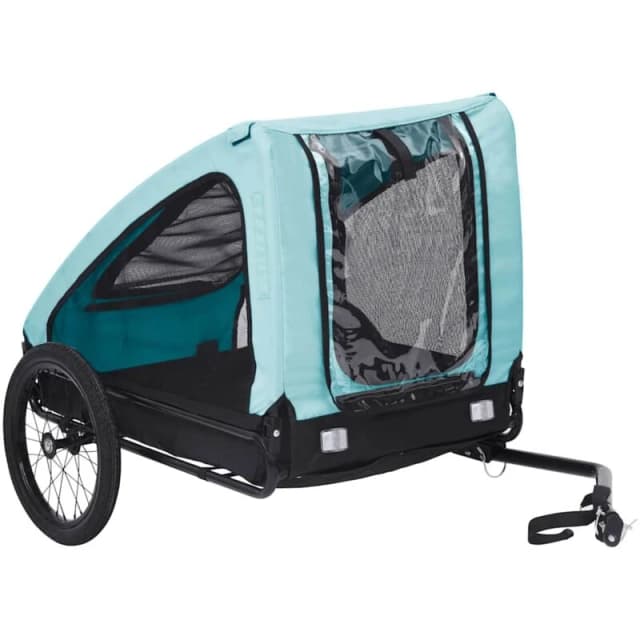 VIDAXL Pet Bike Trailer Blue and Black Vidaxl 8720286144886