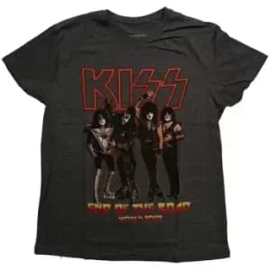 KISS - End of the Road Tour Unisex XX-Large T-Shirt - Grey, Black