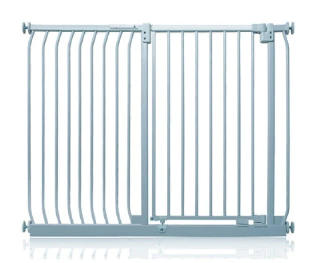 Safetots Extra Tall Elite Safety Gate, 134Cm - 143Cm, Matt Grey, Extra Tall 96.8Cm In Height, Pressure Fit Stair Gate