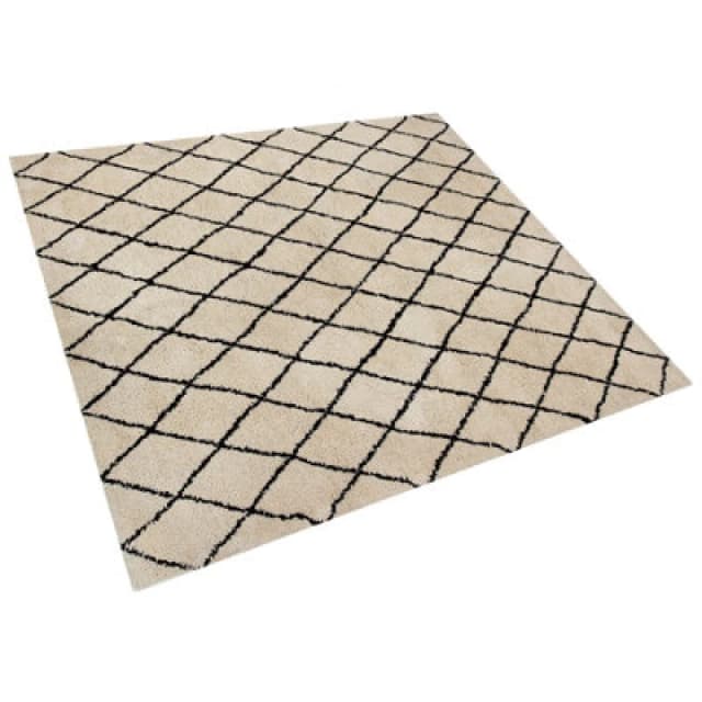Beliani Rug Midyat Beige 200 X 200 Cm
