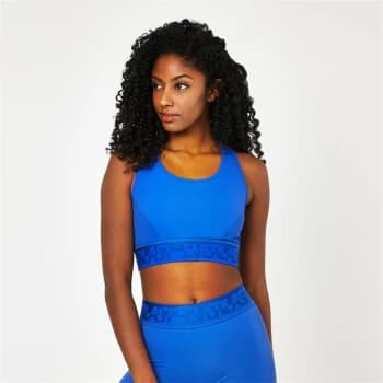 Everlast Seamless Panelled Sports Bra - Cobalt Blue