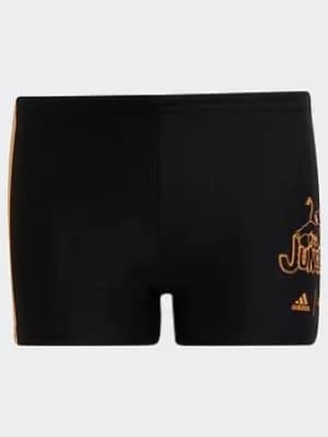 adidas X Lion King Swim Trunks, Black, Size 5-6 Years