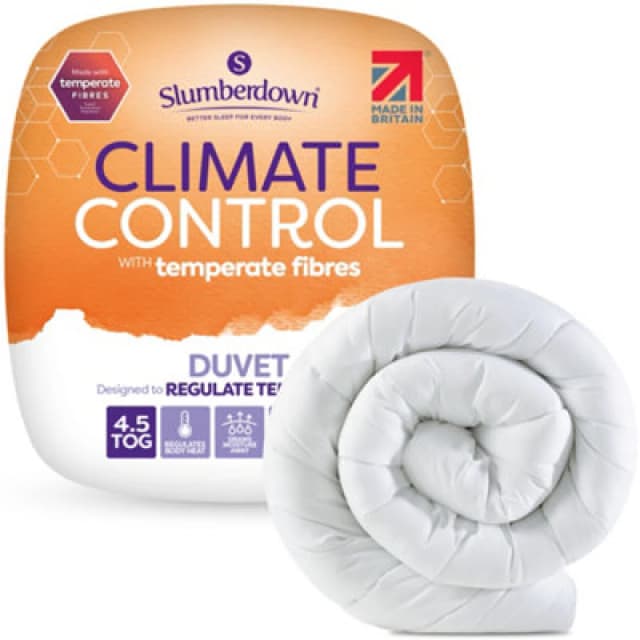 Slumberdown Slumberdown Climate Control 4.5 Tog Summer Duvet in White Size: Super King White Super King Unisex 5012924071412
