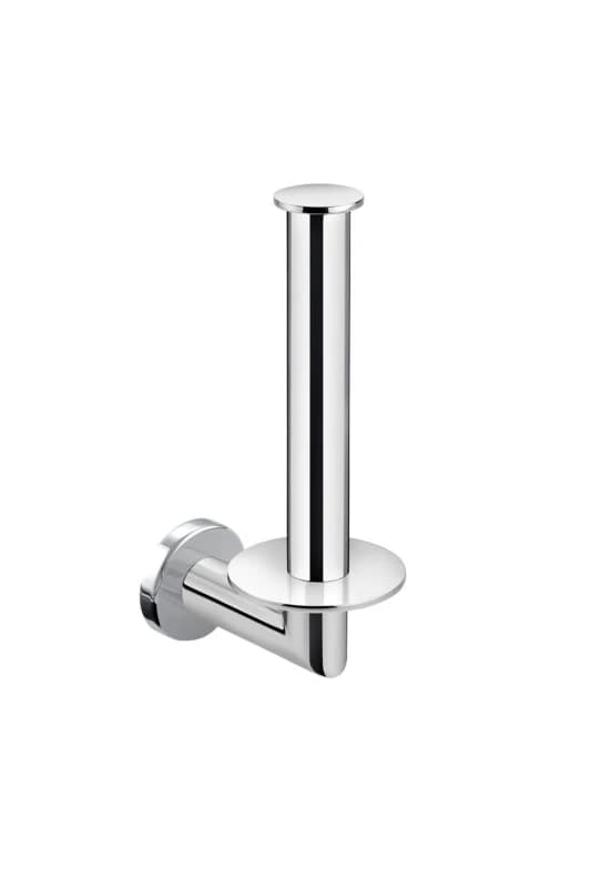 Cosmic Toilet roll holder with lid, Vertical, Silver, Architect S+ Collection in Grey Grey Unisex