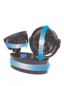 Streetwize Accessories Twin Oscillating Car Fan