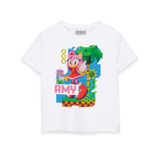 Sonic the Hedgehog Short Sleeved T-Shirt White unisex