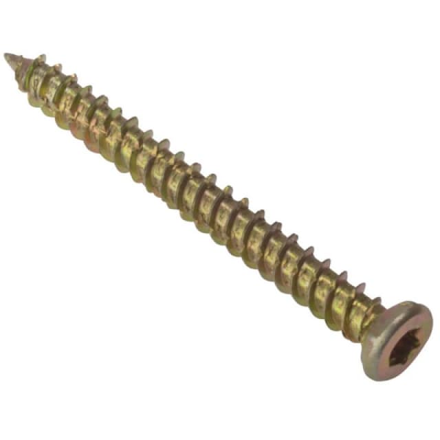 FORGEFIX MAMCFS42 Concrete Frame Screw zyp 7.5 x 42mm Box 100 FORCFS42YN - Forgefix MAMCFS42
