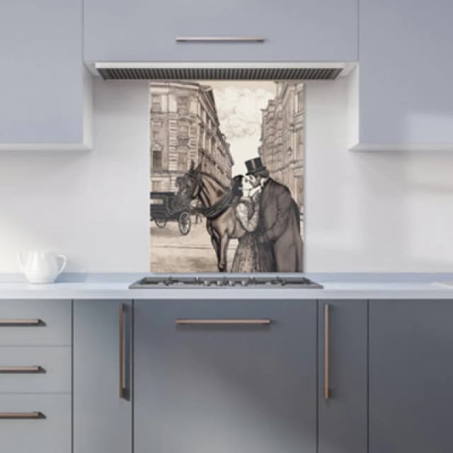 Warren Reed Designer Victorian Lovers On A London Street Kitchen Splashback