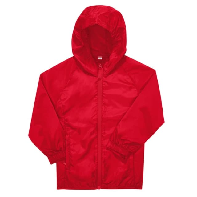 B&C Reset Windbreaker in Red Size: 12-13 Years Red Unisex 12-13 Years