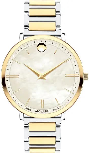 Movado Watch Ultra Slim Ladies - White MVD-101