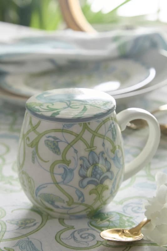 Laurence Llewelyn-Bowen Laurence Llewelyn-Bowen 'Palm Court' Porcelain Mug With Lid Set Multi One Size Unisex 5056734225412