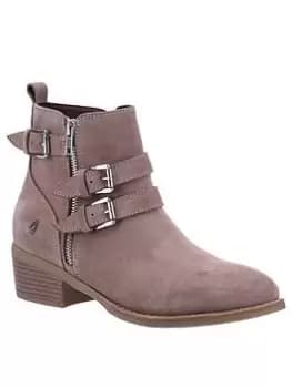 Hush Puppies Jenna Western Boot - Taupe, Size 4, Women