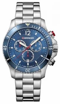 Wenger Seaforce Chrono Blue Dial Stainless Steel Watch