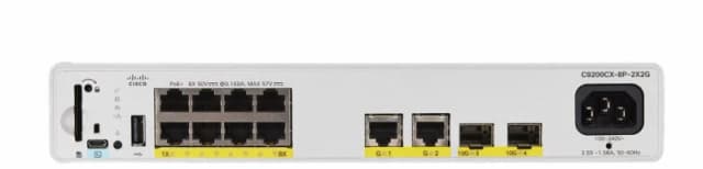 Cisco Catalyst 9200CX 10 Gigabit SFP+ Managed Server Switch C9200CX-8P-2X2G-A