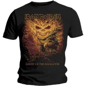 Iron Maiden - Ghost of the Navigator Unisex Large T-Shirt - Black