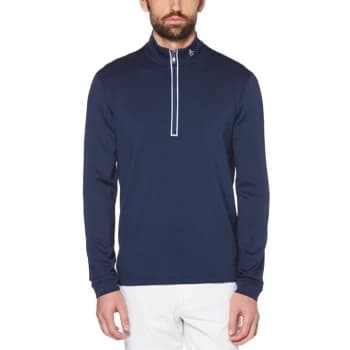 Original Penguin Zip Pullover - Blue