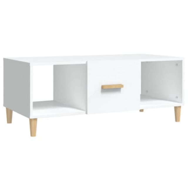 Vidaxl Coffee Table White 102X50X40 Cm Engineered Wood, White 812690