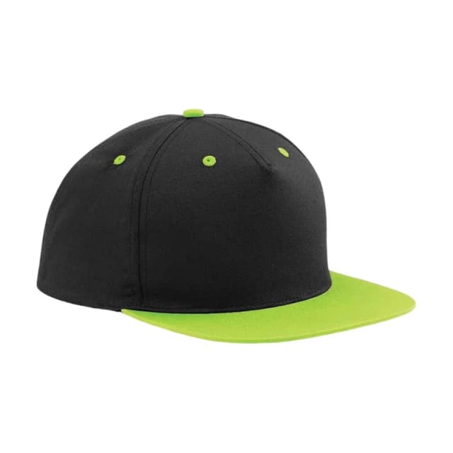 Beechfield Womens Contrast 5 Panel Snapback Cap in Lime Lime Female One Size