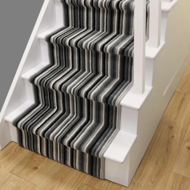 Homemaker Stair Runner - Maestro Stripe Design - Grey Runners 60x600cm Grey 40797402000