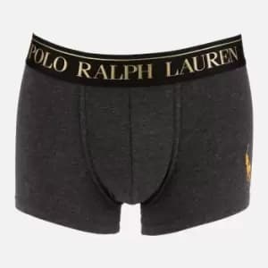 Polo Ralph Lauren Mens Gold Polo Player Trunk Boxer Shorts - Windsor Heather - S