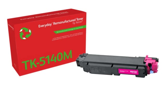 Xerox Everyday Magenta Remanufactured Toner by Xerox compatible with Kyocera TK-5140M, Standard capacity 006R04802