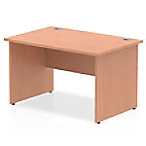 Impulse Panel End 1200 Rectangle Desk Beech