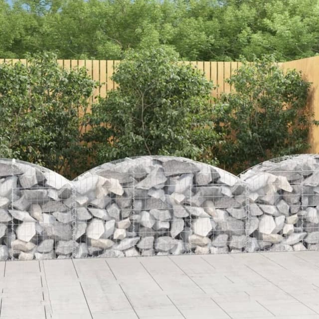 VIDAXL Vidaxl - Arched Gabion Basket 150x50x60/80cm Galvanised Iron 8720845651169