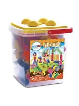 Interstar Blocks 80pc Bucket, One Colour