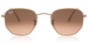 Ray-Ban Sunglasses RB3548N Hexagonal Metal Flat Lenses 9069A5