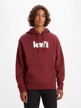 Relaxed Graphic Hoodie - Red