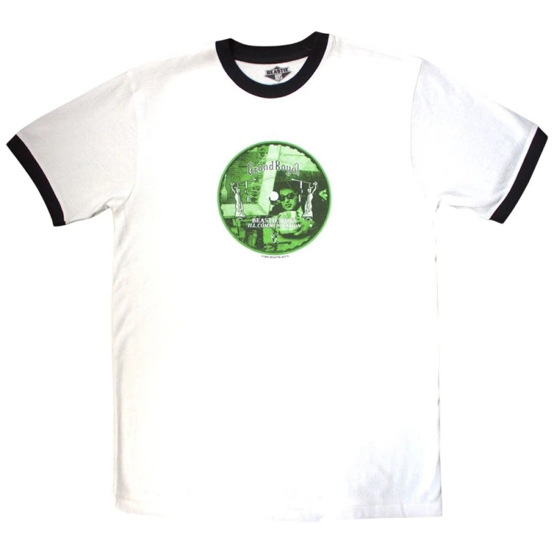 Beastie Boys Beastie Boys Men Rrd Label Back Print Ringer T-Shirt in White Size: Medium White M Male 5063806638858
