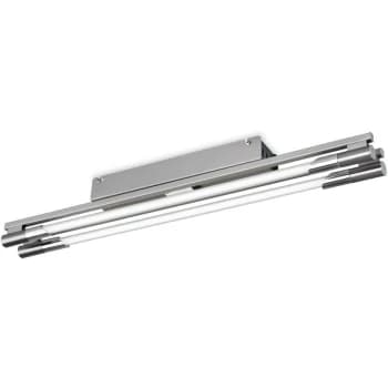 Casa - 2 Light Flush Light Brushed Steel - Firstlight